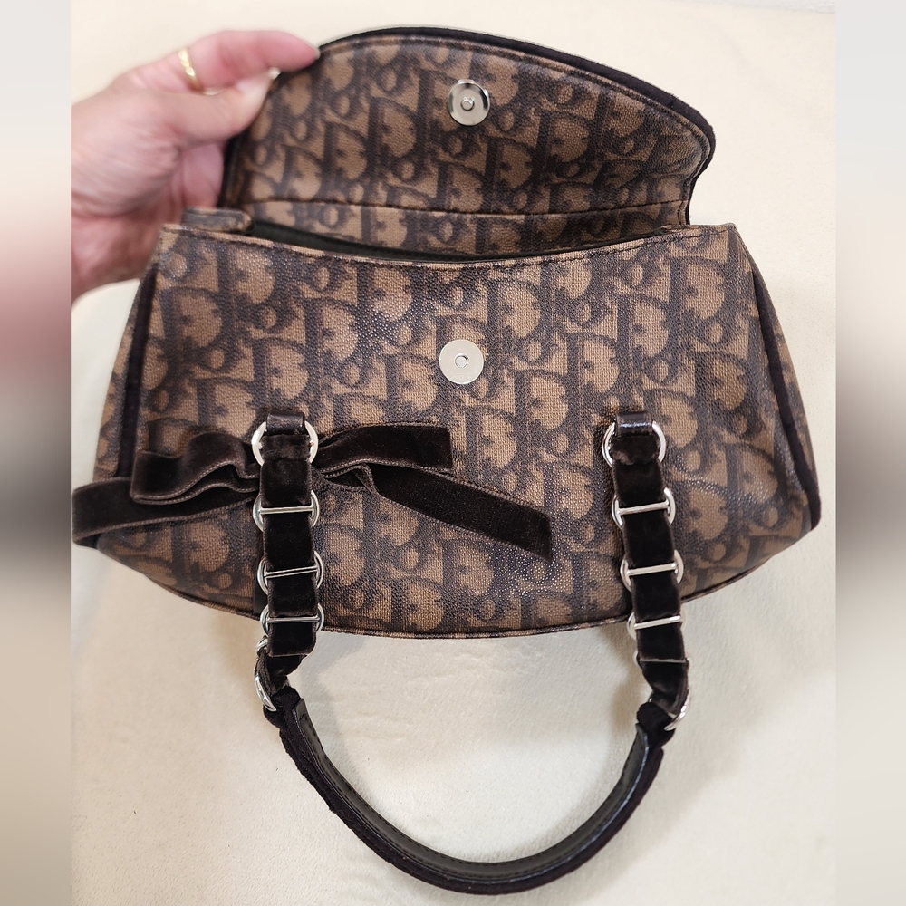 Christian Dior Romantique Trotter Mini Flap Handbag. So So Cute! - Picture 13 of 16